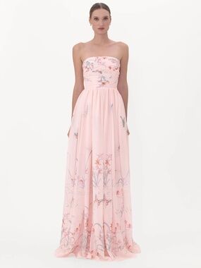 Sau Lee Camille Dress in Pink Multi